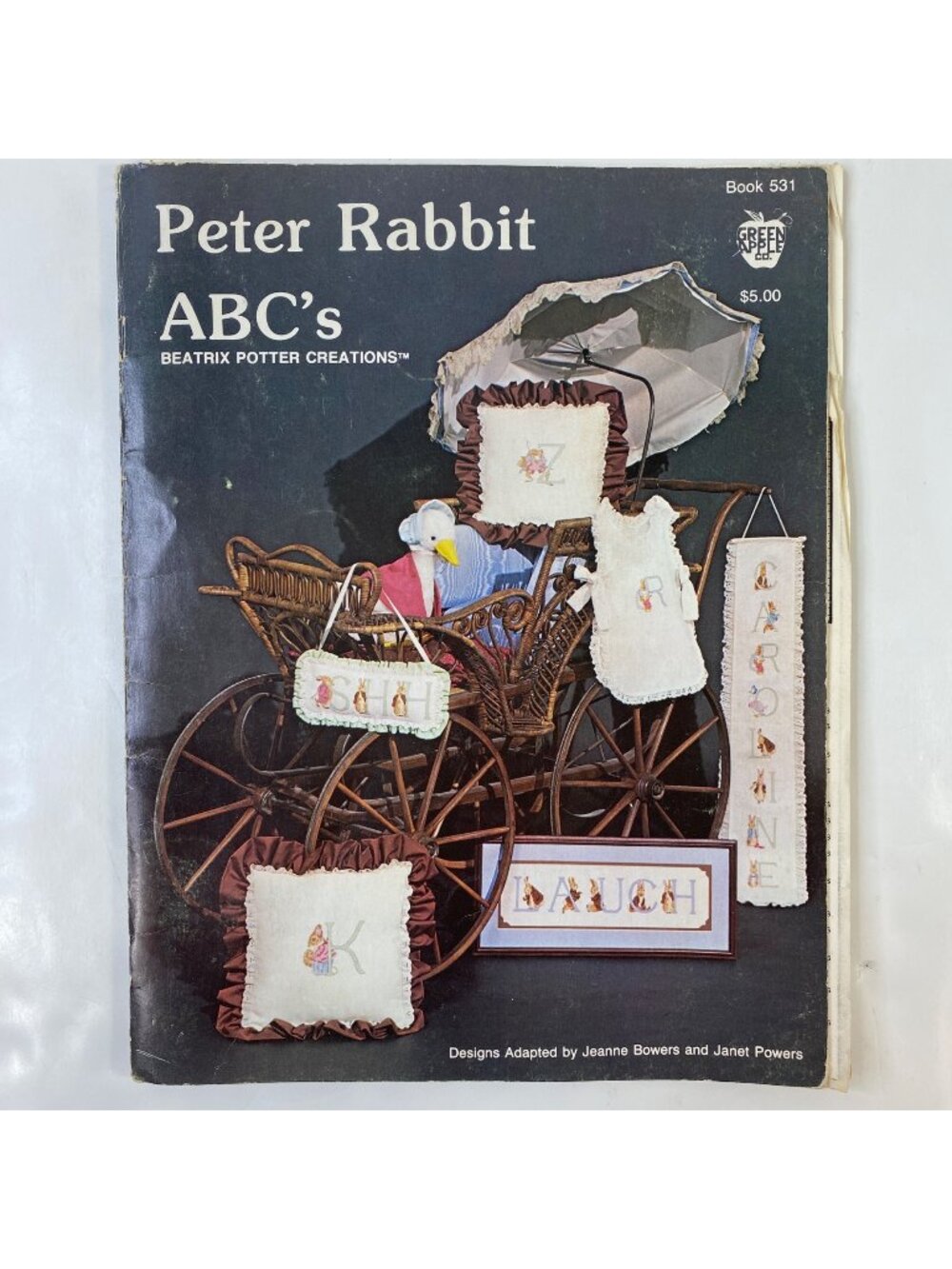 Peter Rabbit ABCs Cross-Stitch Pattern Book 531 Green Apple Co. Beatrix Potter
